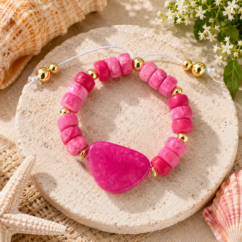 Fuschia Island Bracelet
