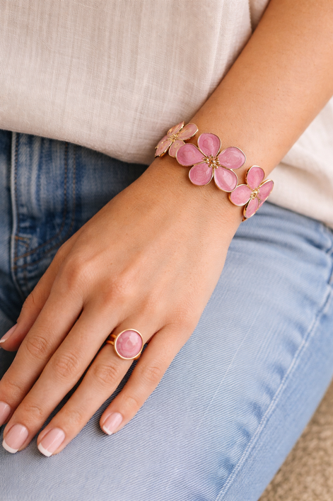 Kat pink bangle - Georgie Rosario Jewelry and more...