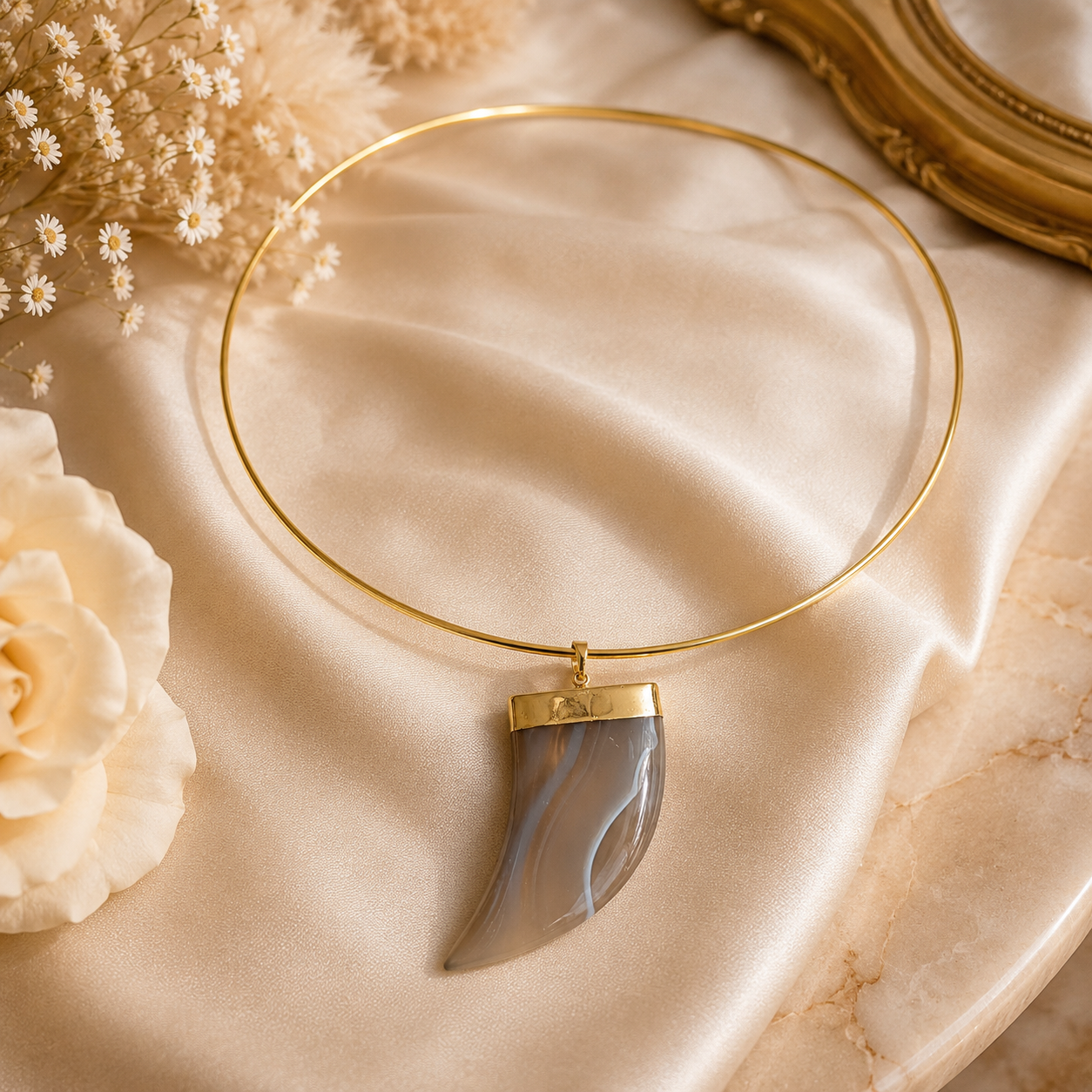 Gold Stainless Steel Choker - Georgie Rosario Jewelry and more...