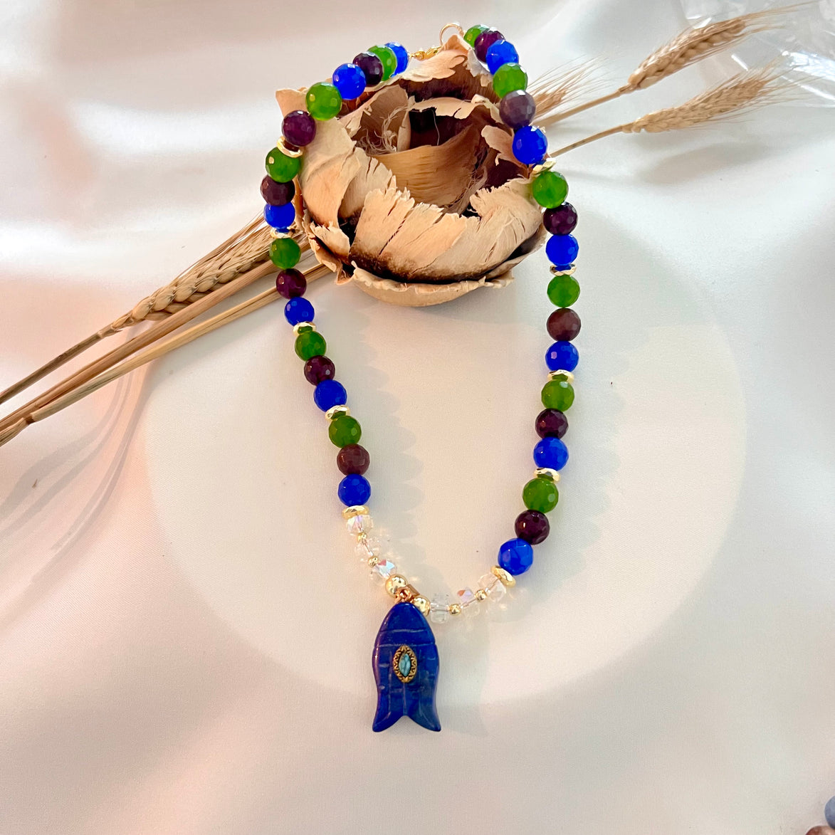 Blue Tones Fish Choker