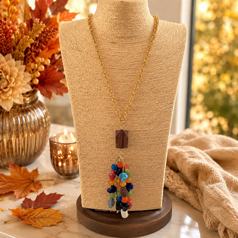 Autumn Confetti  Necklace