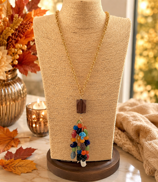 Autumn Confetti  Necklace - Georgie Rosario Jewelry and more...