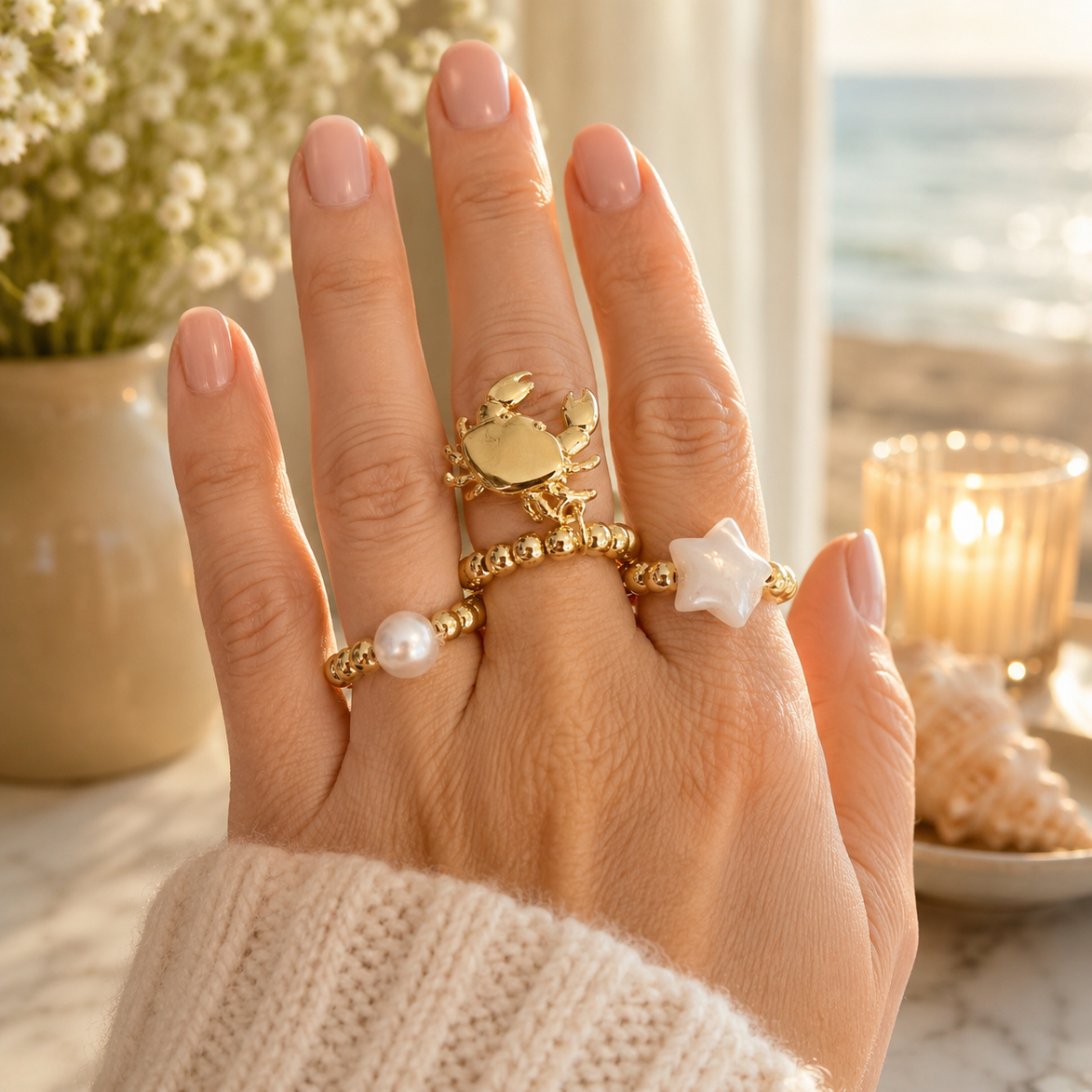 Trio summer ring set - Georgie Rosario Jewelry and more...