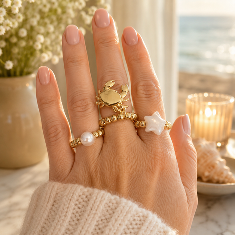 Trio summer ring set - Georgie Rosario Jewelry and more...