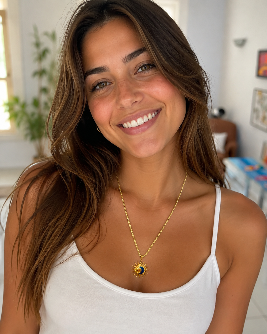 My mini sun necklace