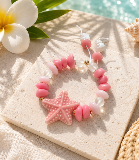 Pink Sands Stretch Bracelet - Georgie Rosario Jewelry and more...