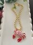 Red Spots Crab Necklace - Georgie Rosario Jewelry and more...