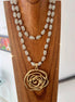 Beige Spiral Necklace - Georgie Rosario Jewelry and more...