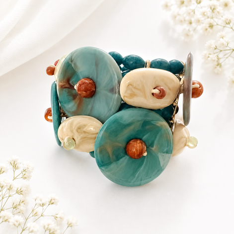 Blue Brown Fall Set - Georgie Rosario Jewelry and more...