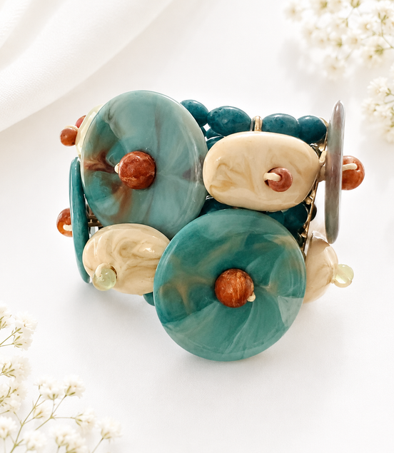 Blue Brown Fall Set - Georgie Rosario Jewelry and more...