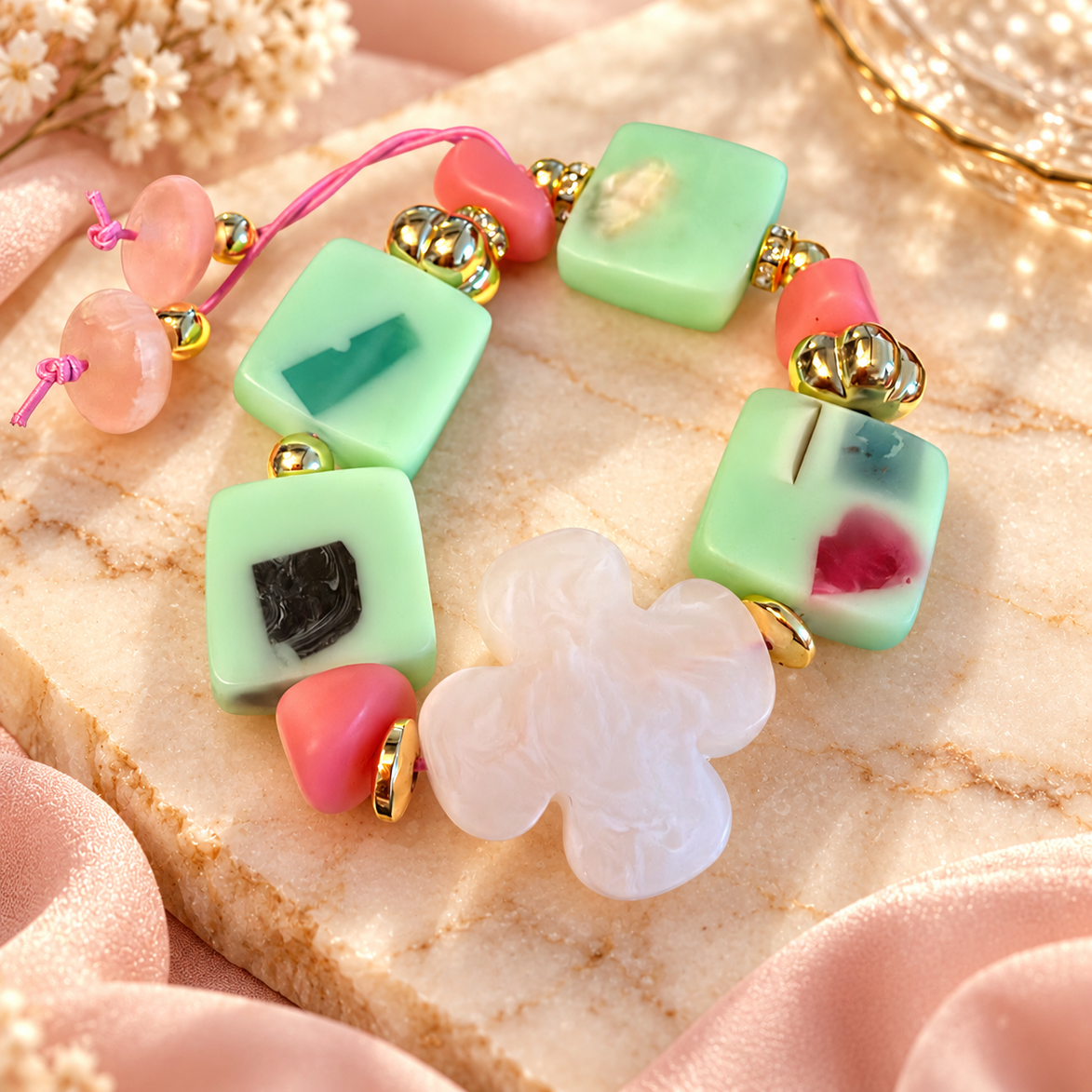 Mint Green Laura bracelet