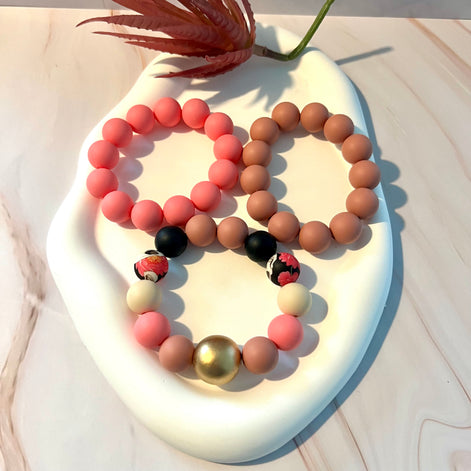 In Pink Tones Bracelets Set - Georgie Rosario Jewelry and more...