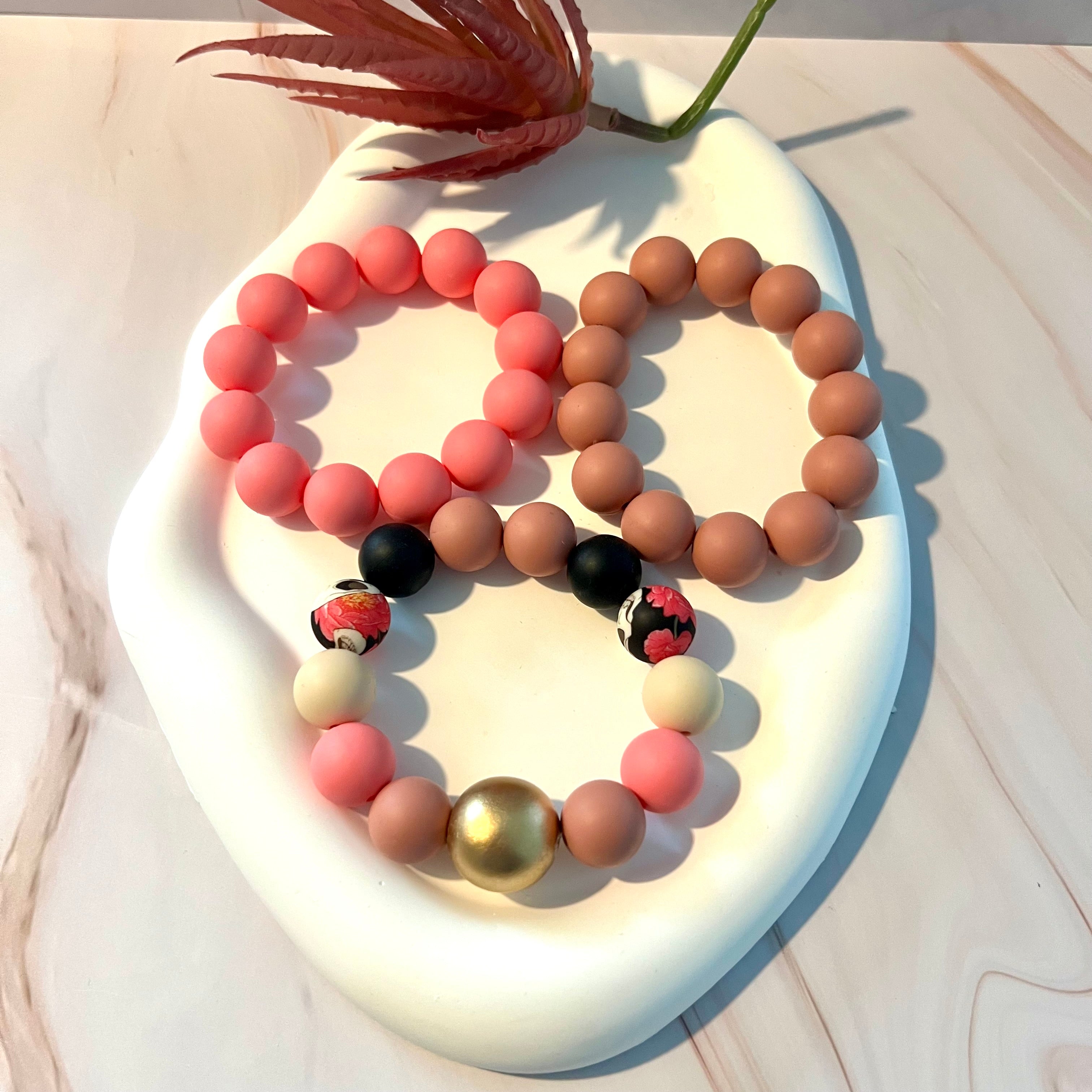 In Pink Tones Bracelets Set - Georgie Rosario Jewelry and more...