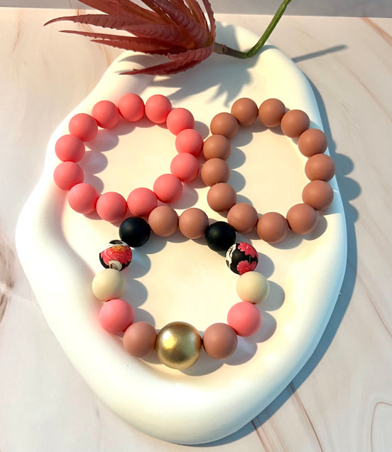 In Pink Tones Bracelets Set - Georgie Rosario Jewelry and more...