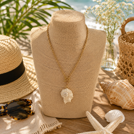 Coastal Shell Charm Choker