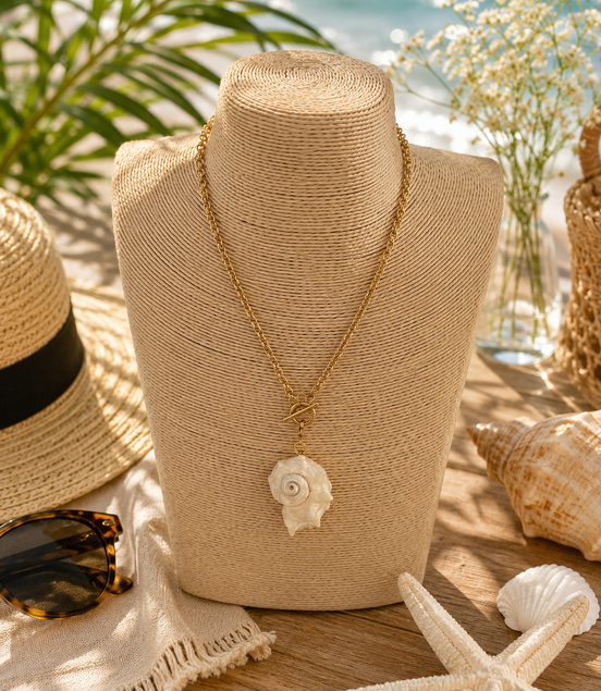 Coastal Shell Charm Choker