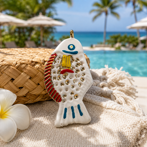 Colorful Fish Pendant - Georgie Rosario Jewelry and more...