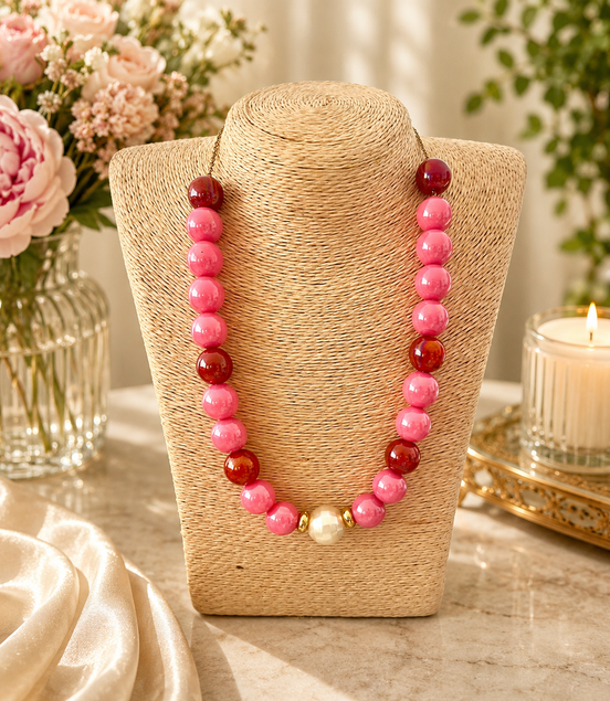 Blush Pearl Statement Necklace
