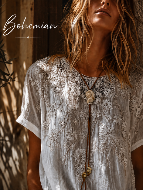 Coastal Nautilus Bolo Necklace