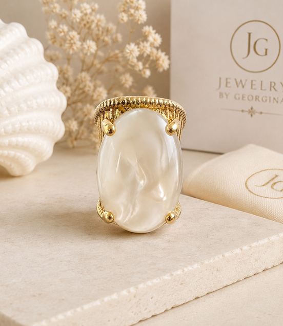 Eva Clear Ring - Georgie Rosario Jewelry and more...