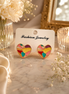 Colored little hearts earrings - Georgie Rosario Jewelry and more...