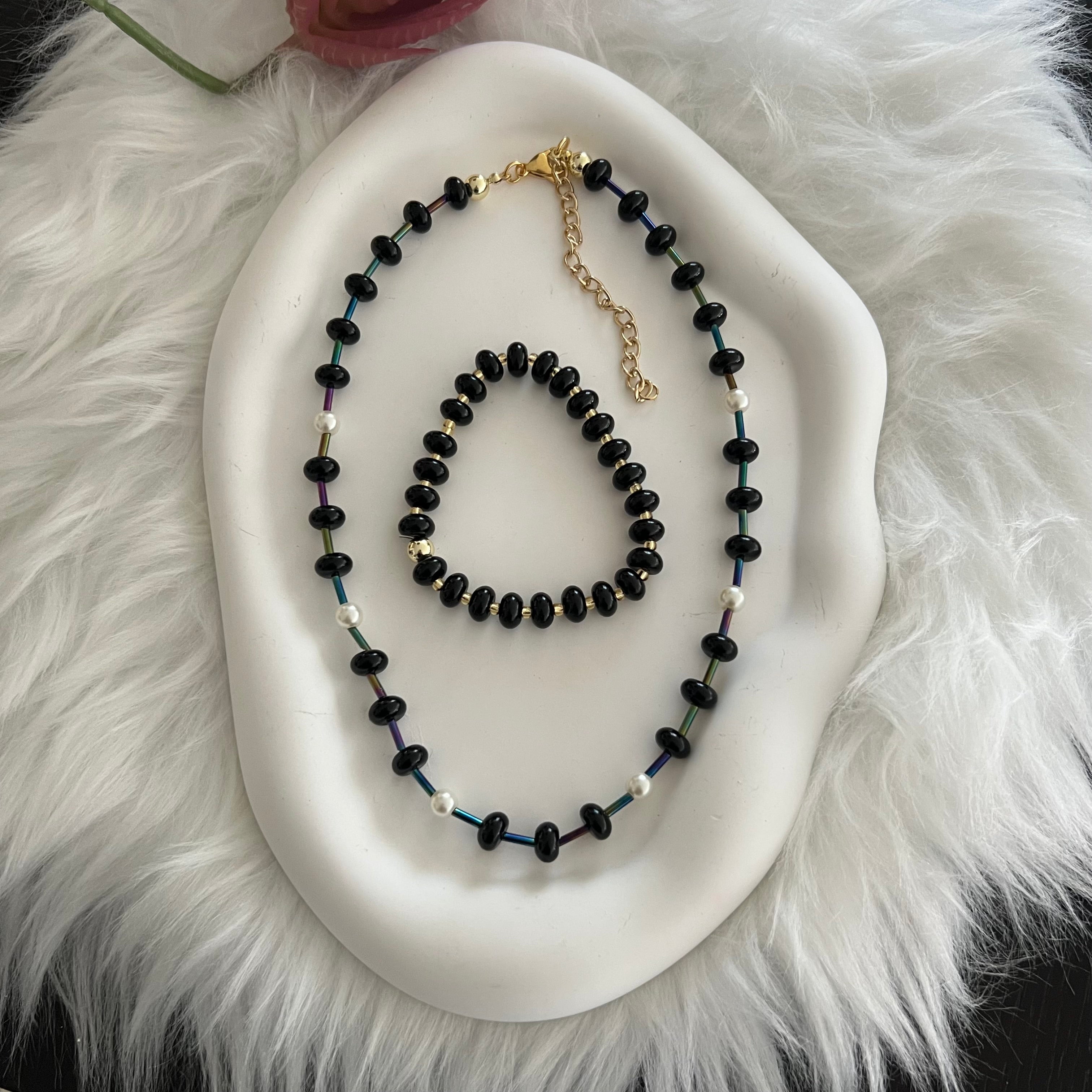Black Brigitte Set - Georgie Rosario Jewelry and more...