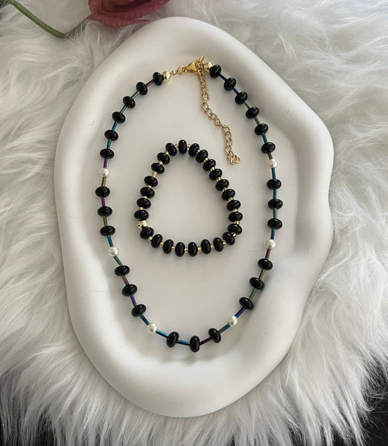 Black Brigitte Set - Georgie Rosario Jewelry and more...