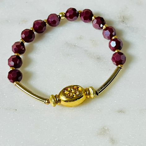 It’s gold and wine