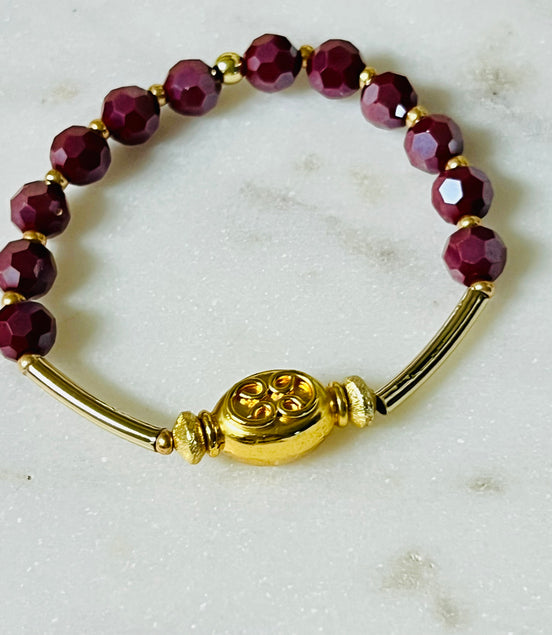 It’s gold and wine