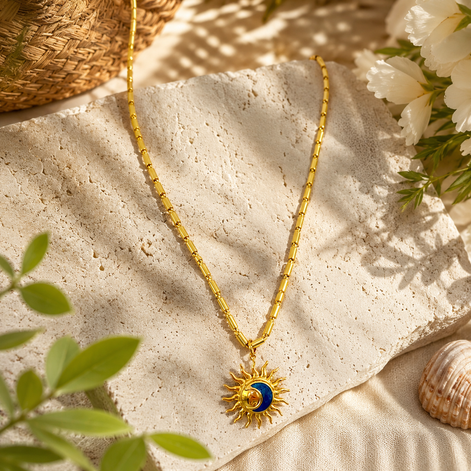 My mini sun necklace