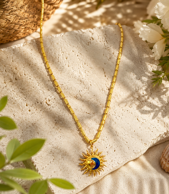 My mini sun necklace