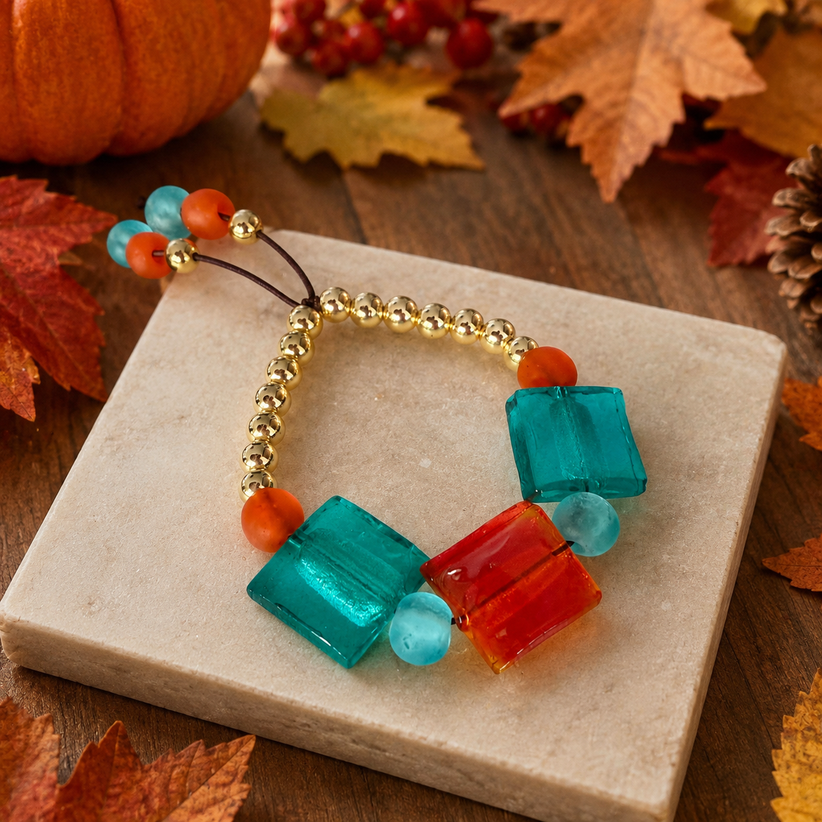 Caribbean Autumn Mixed Bracelet
