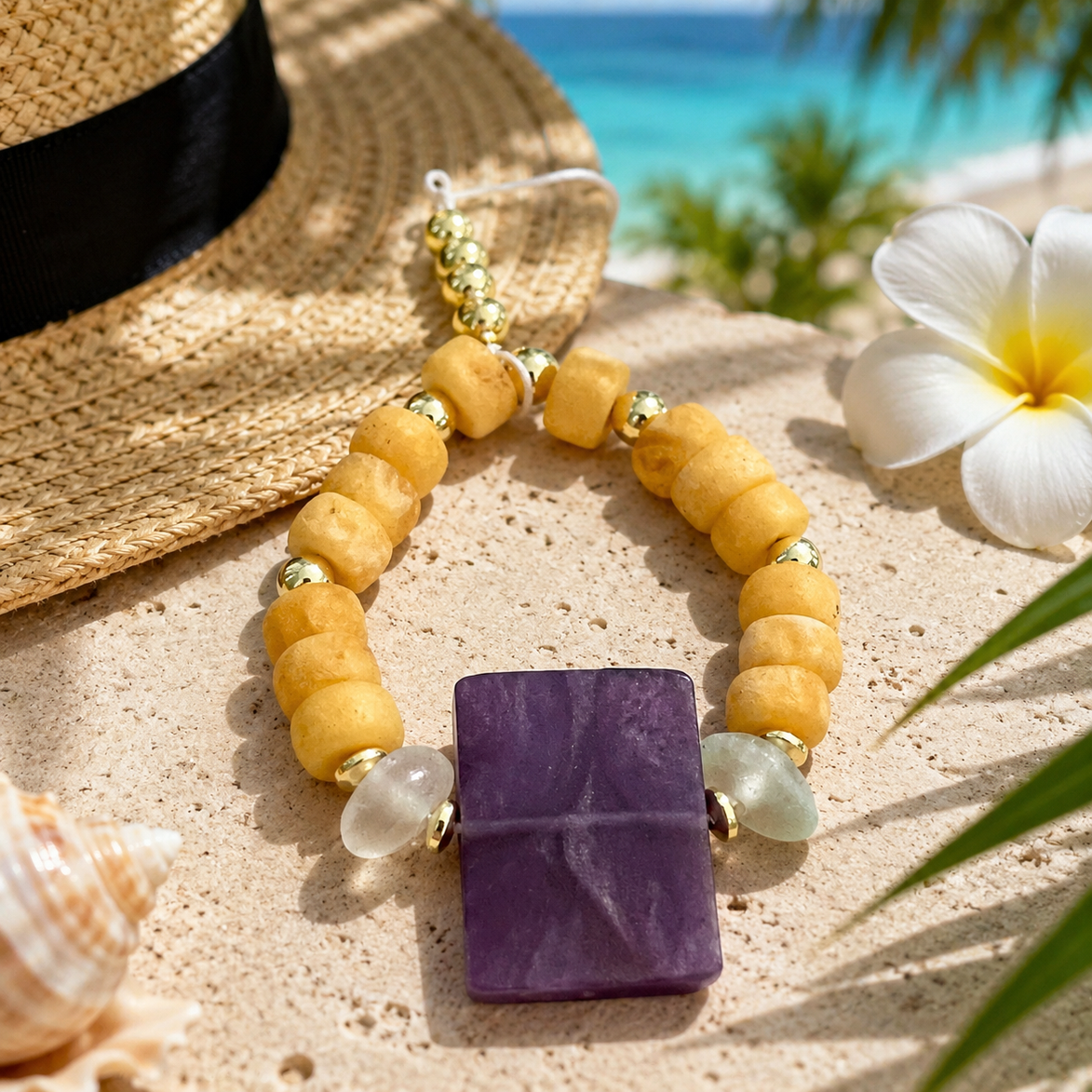 Purple Island Bracelet