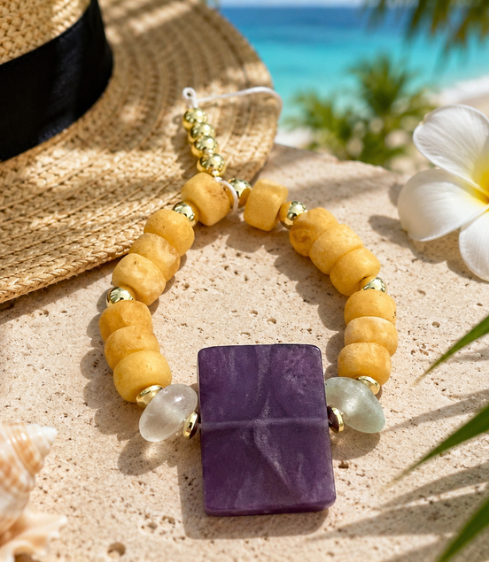 Purple Island Bracelet - Georgie Rosario Jewelry and more...