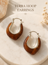 Amber Brown  earrings