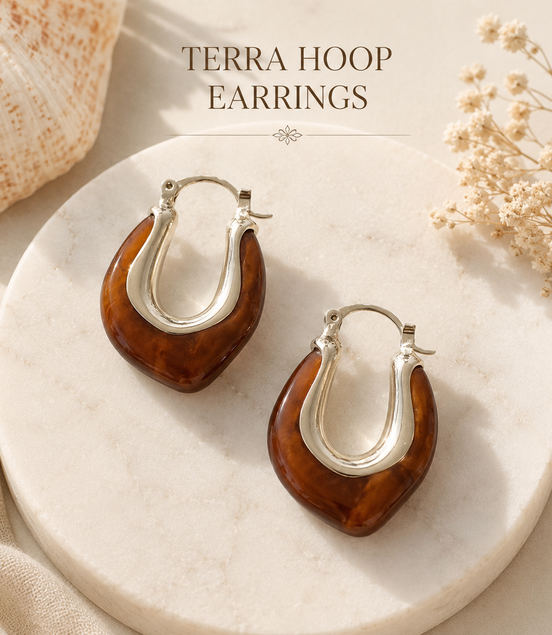 Amber Brown  earrings - Georgie Rosario Jewelry and more...