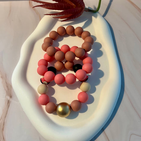 In Pink Tones Bracelets Set - Georgie Rosario Jewelry and more...