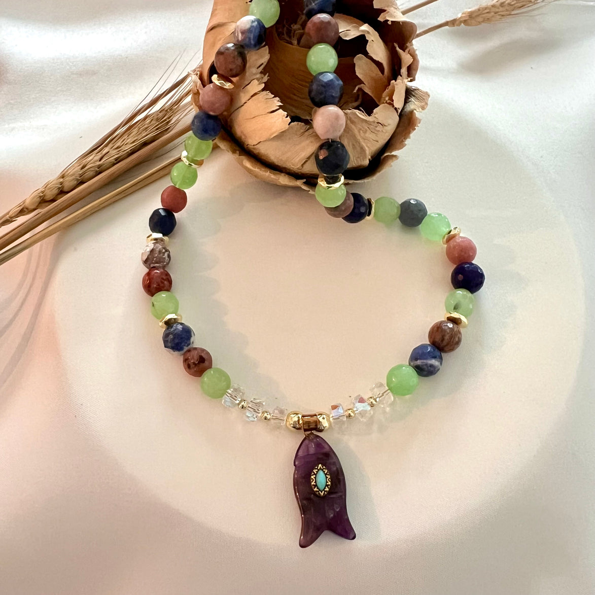 Earth Tones Fish Choker