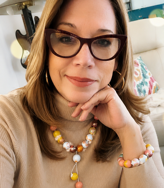 Sunrise Breeze Stretch Necklace & Bracelet Set – Waterproof - Georgie Rosario Jewelry and more...