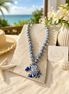 Blue Spots Crab Necklace - Georgie Rosario Jewelry and more...