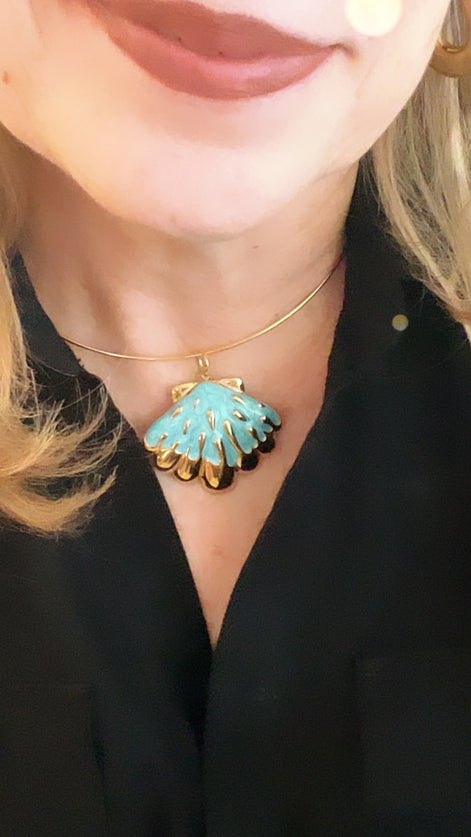 Ocean Glow Blue Pendant - Georgie Rosario Jewelry and more...