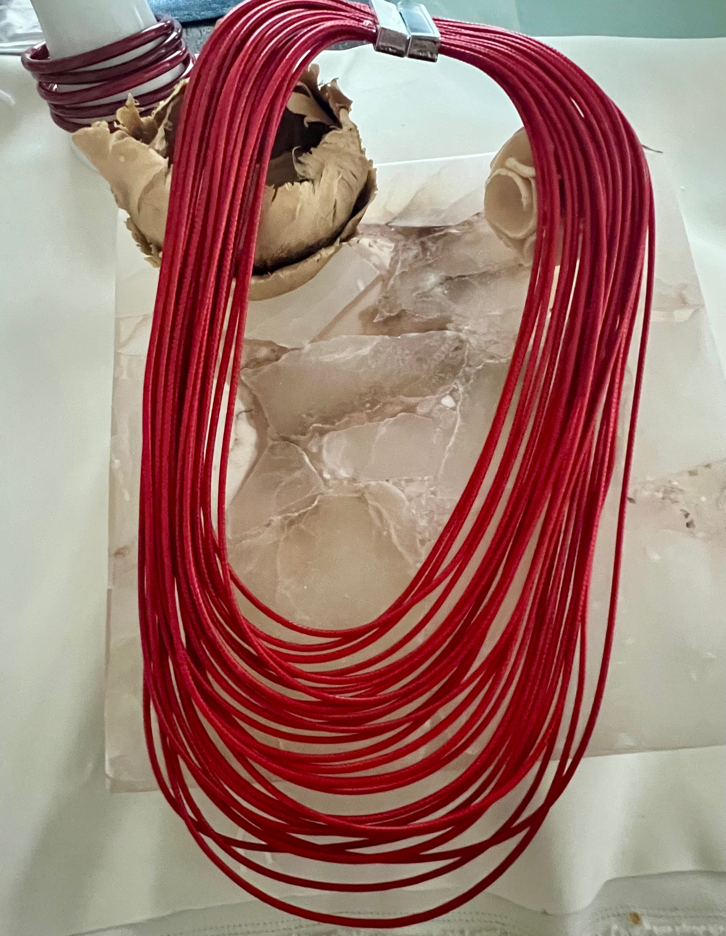 Red One Necklace - Georgie Rosario Jewelry and more...