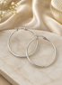 Silver fans hoops - Georgie Rosario Jewelry and more...
