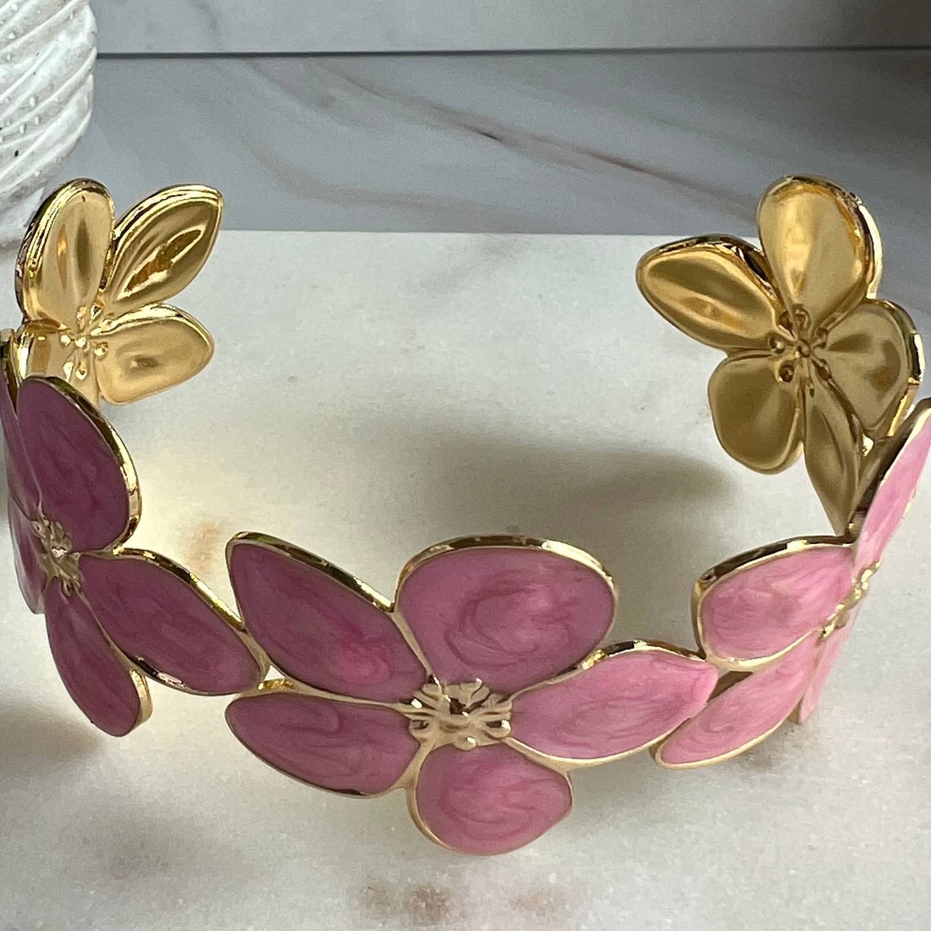 Kat pink bangle - Georgie Rosario Jewelry and more...