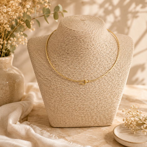 Gold Stainless Steel Choker - Georgie Rosario Jewelry and more...