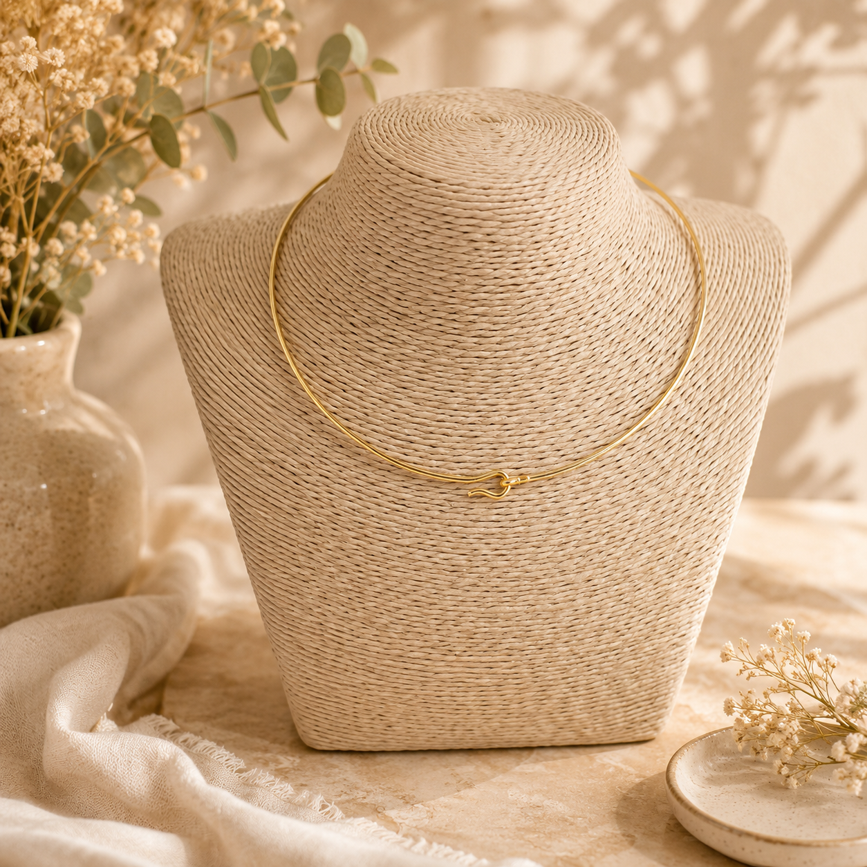 Gold Stainless Steel Choker - Georgie Rosario Jewelry and more...