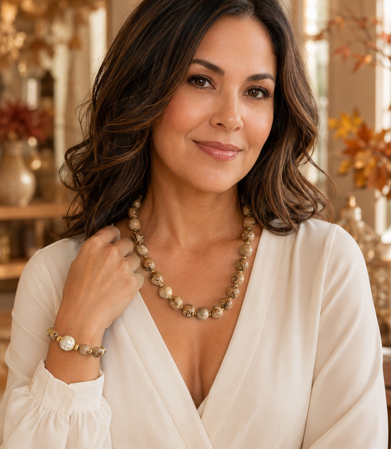 Autumn Mocha Elegant Set - Georgie Rosario Jewelry and more...