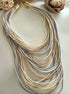 Adele Beige and Blue Necklace