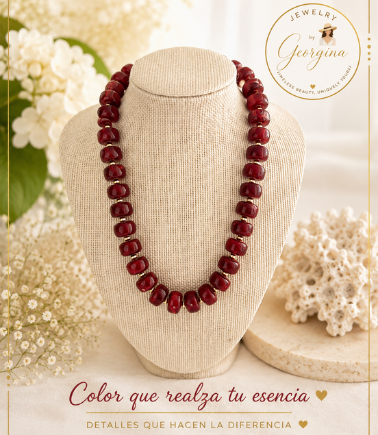 Burgundy Lucy - Georgie Rosario Jewelry and more...
