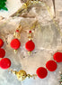 Zoe Red Choker Set